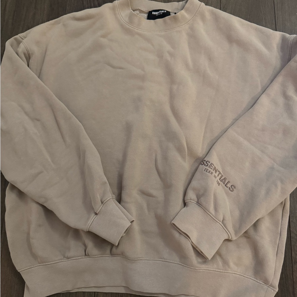 Fear of God Essentials Tan Crewneck S